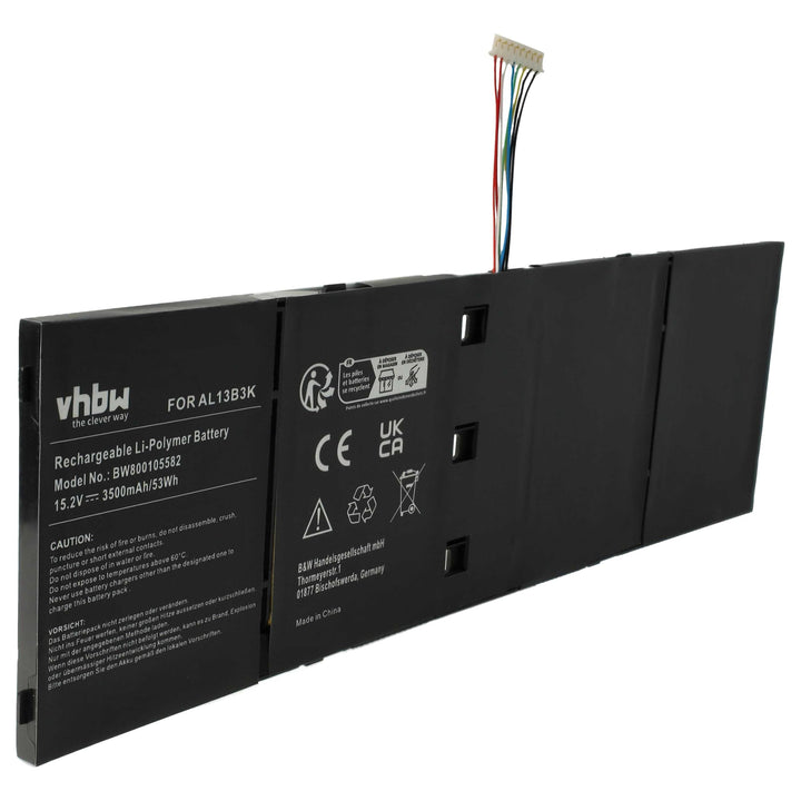 vhbw Akku kompatibel mit Acer Aspire V5-572PG, V5-573, V5-573G, V5-573P, V5-573PG, V7-481 Notebook (