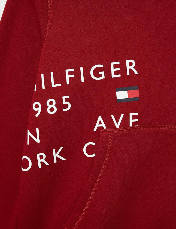 Tommy Hilfiger Herren Hoodies S Rot (Regatta Red), S Rot (Regatta Red)