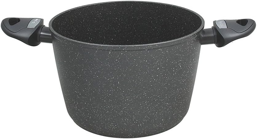 Fleischtopf 2 Griffe Cm.22 H cm.15 Serie Mythos Marble von TOGNANA