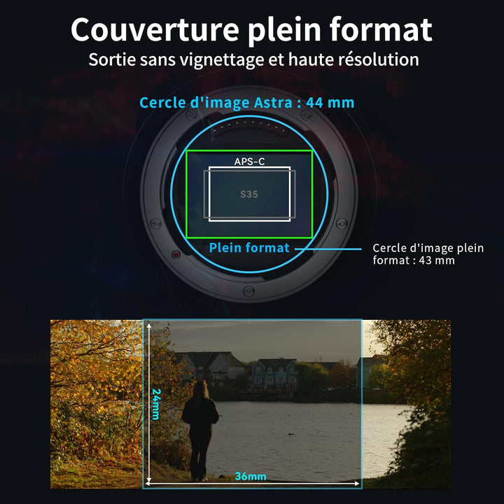 SIRUI Astra 100mm T1.8 1,33X Anamorphes Prime Objektiv, Vollformat Autofokus Cine-Objektiv mit gross
