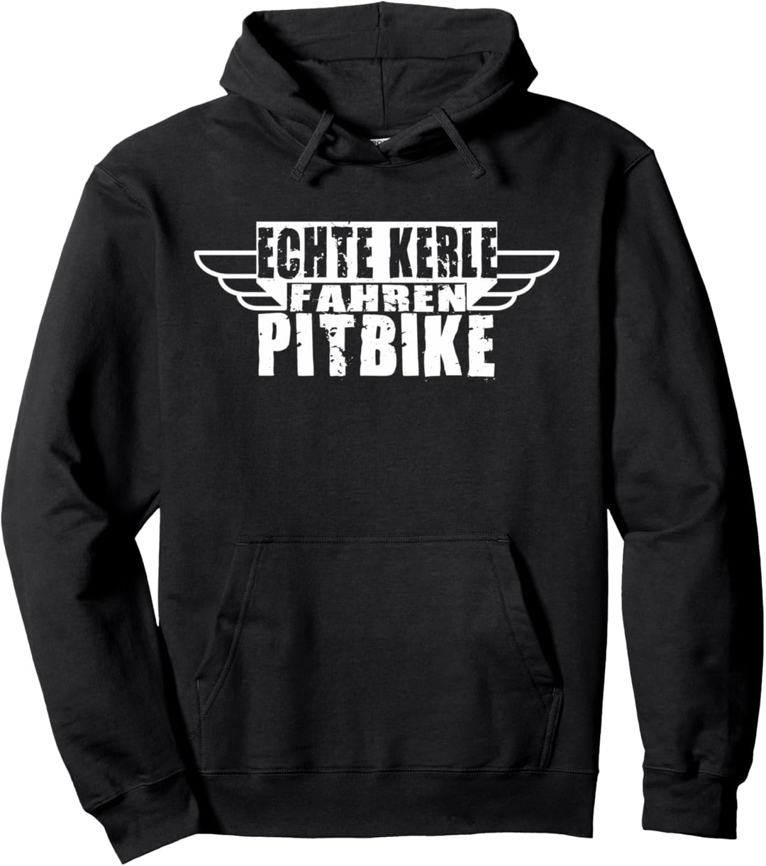 ECHTE KERLE FAHREN PITBIKE I Motorrad T-Shirt Geschenk Pullover Hoodie