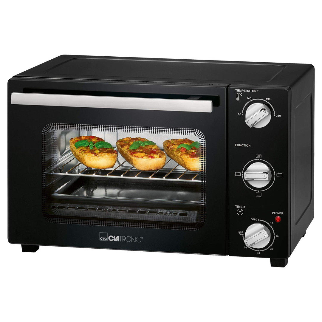 Clatronic Minibackofen MBG 3726 Backofen klein mit Ober- und Unterhitze, Mini Ofen elektrisch, perfe