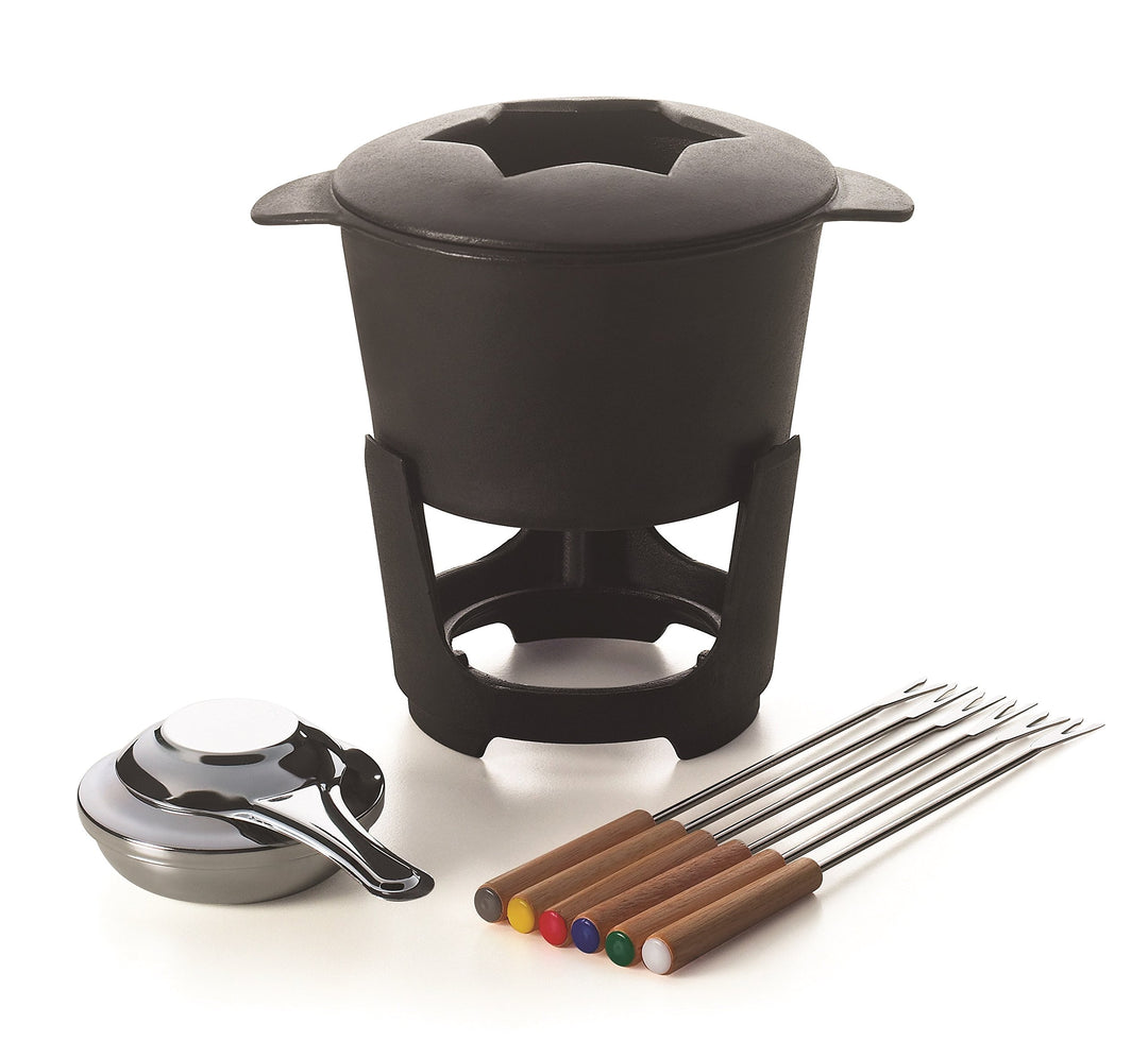 Brunch Time Fondue 10 tlg. Set Aosta schwarz