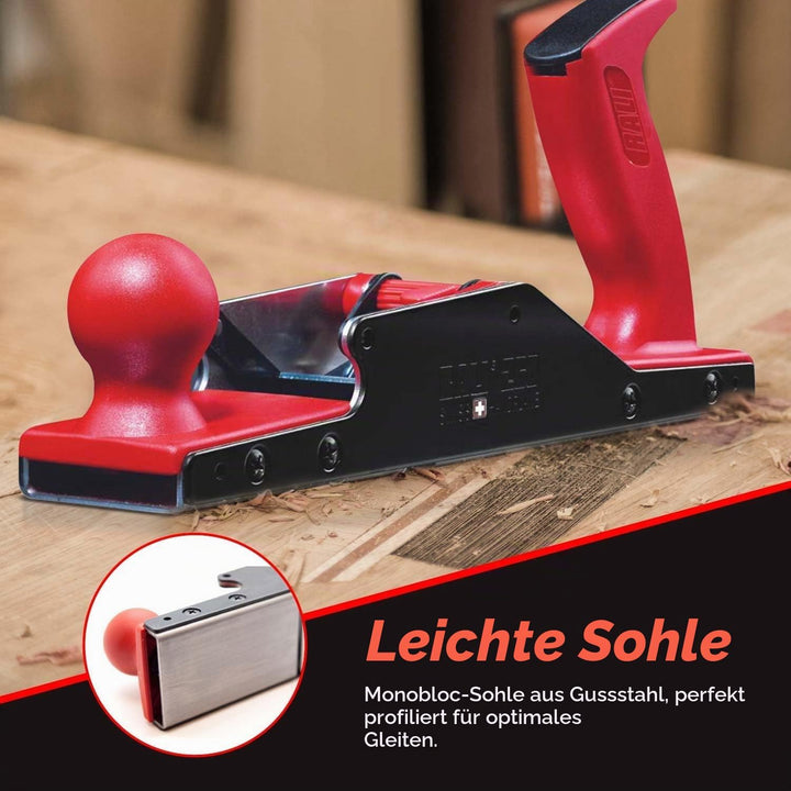 RALI 260 Monobloc Handholzhobel für Holzbearbeitung | Kein Schärfen erforderlich and Extrem einfache