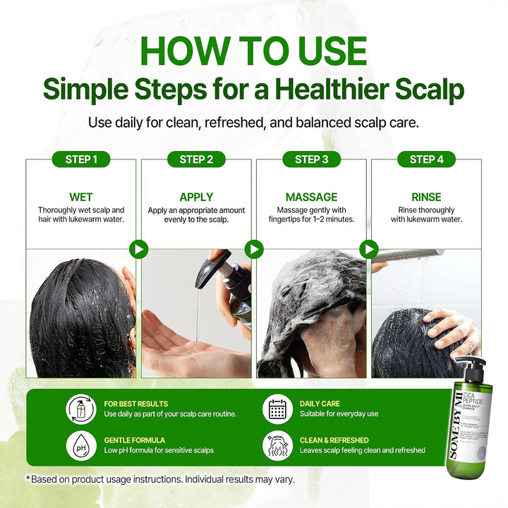 [SOME BY MI] Cica Peptide Anti Hair Loss Derma Scalp Shampoo 285ml