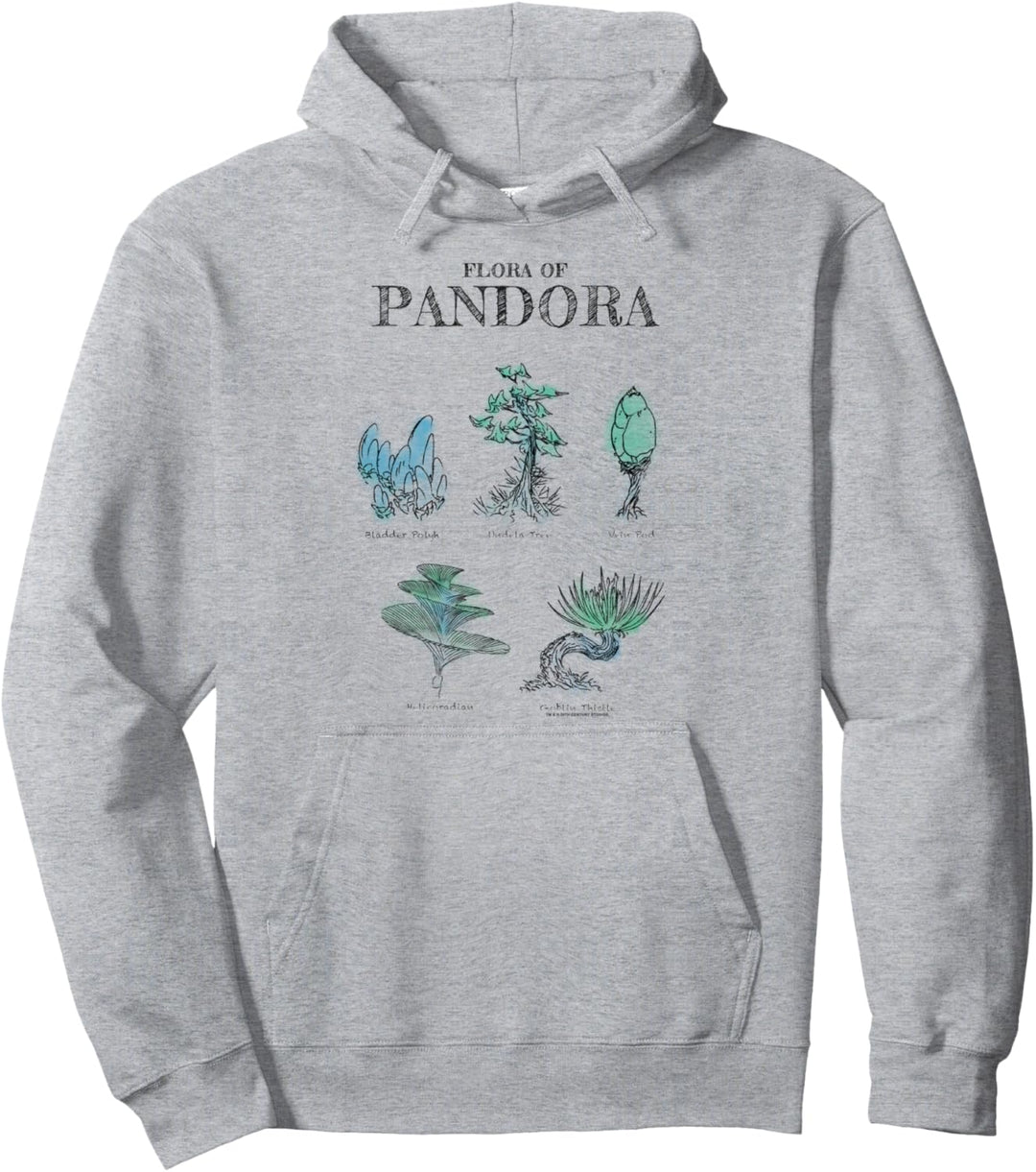 Avatar Floral Of Pandora Textbook Sketches Pullover Hoodie