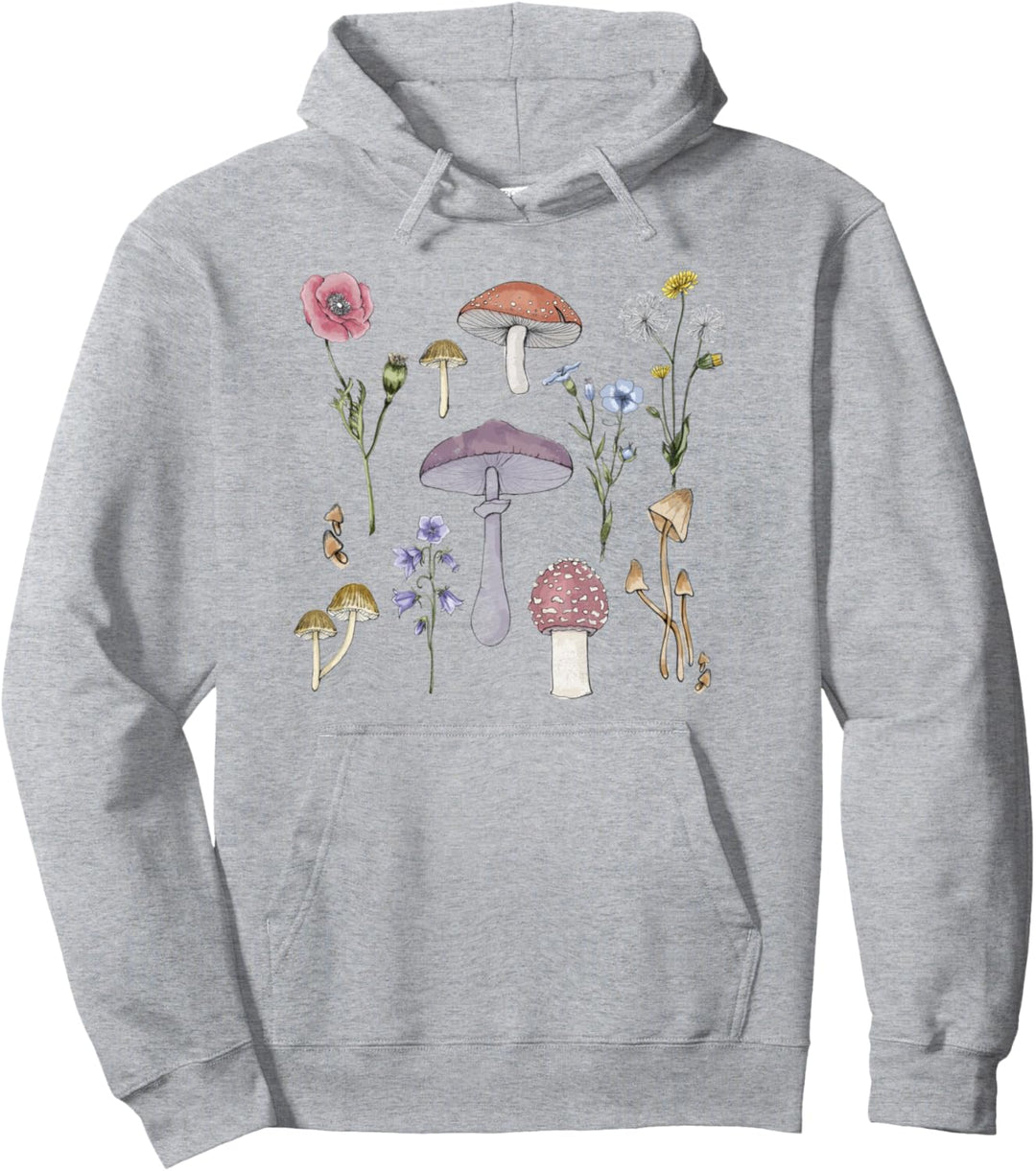 Mushroom Chart No Text Pullover Hoodie