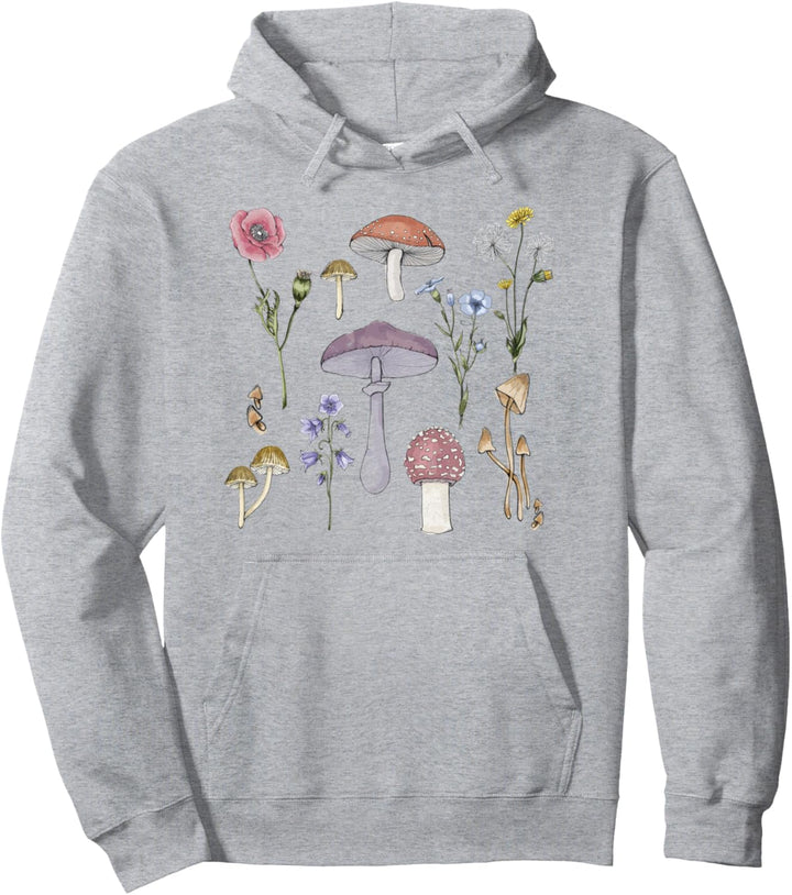 Mushroom Chart No Text Pullover Hoodie
