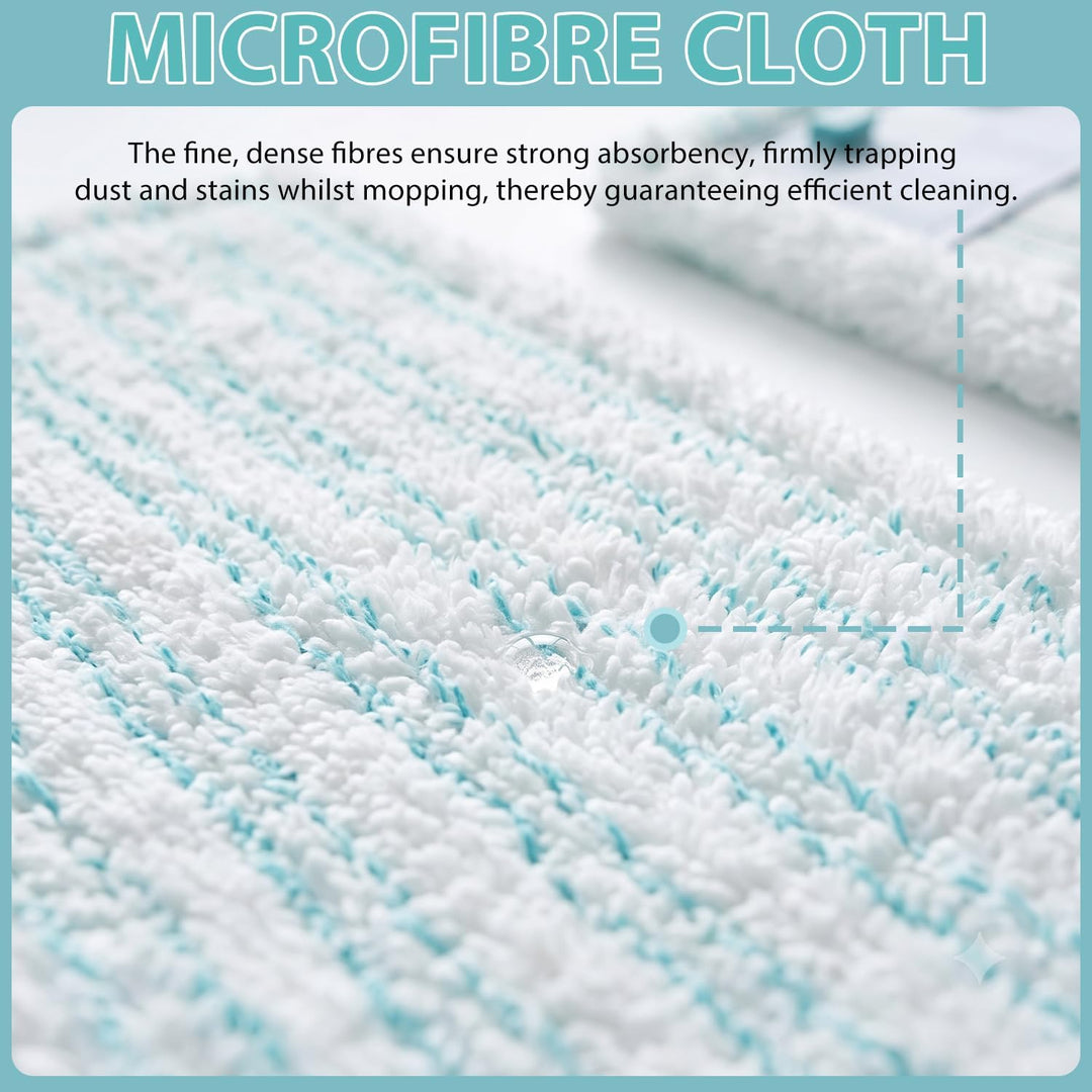 5 Stück Ersatz-Wischbezüge Kompatibel mit Leifheit Profi XL Cotton Plus/Profi XL Micro Duo Bodenwisc