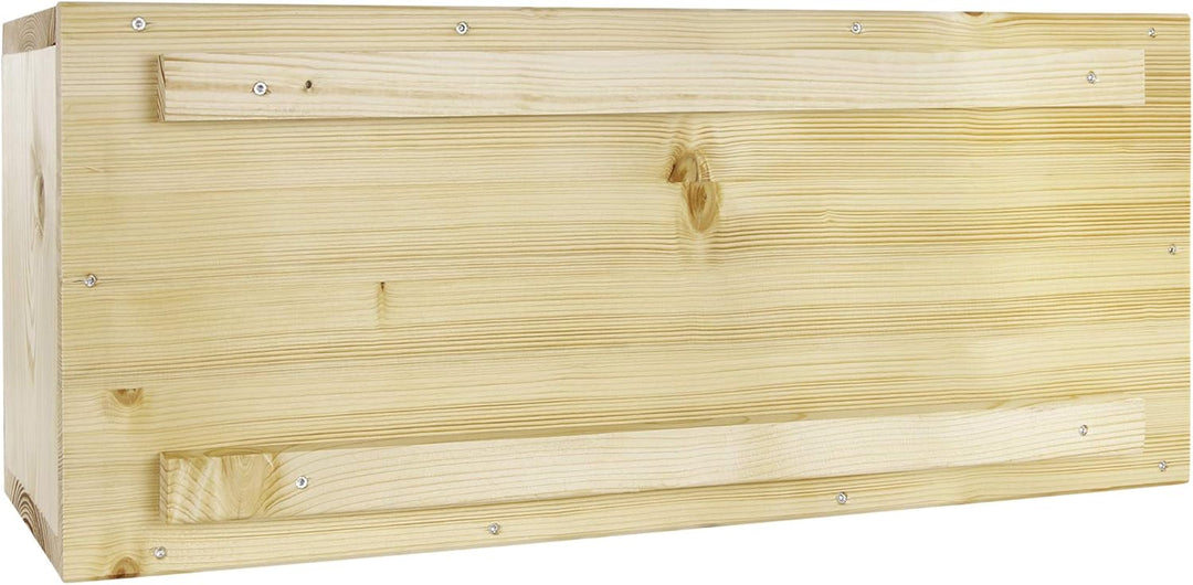 N/A XXXL Igelhaus Igelhotel Igelhütte Futterhaus für Igel Igelfutterhaus Natur aus Vollholz 78cm x 3