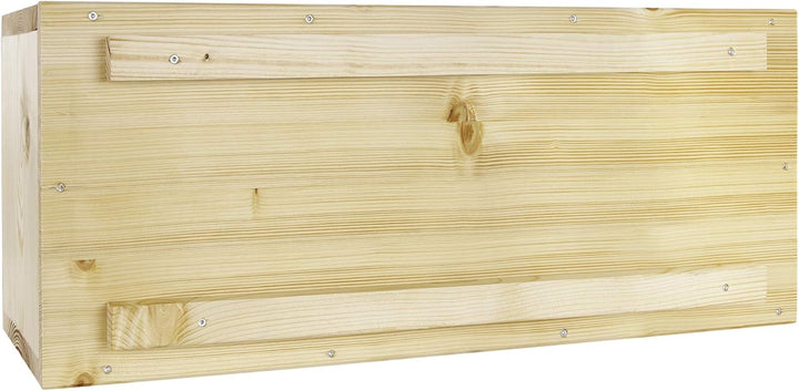 N/A XXXL Igelhaus Igelhotel Igelhütte Futterhaus für Igel Igelfutterhaus Natur aus Vollholz 78cm x 3