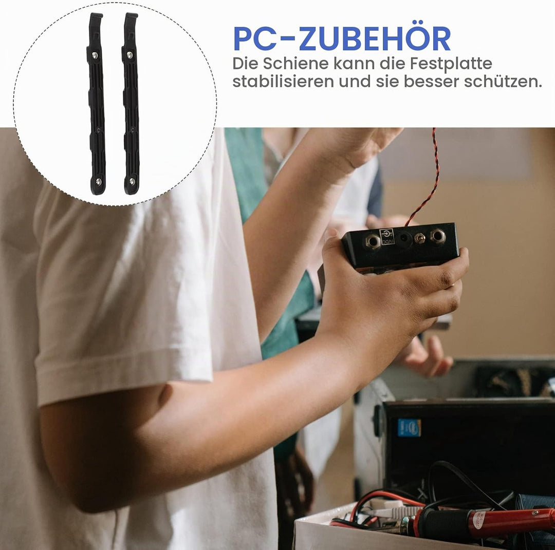 SOLUSTRE 2Paar Interne Ständer Halterung Halterung für HDD-Computer Ersatz Montage-Hartschienen Zube
