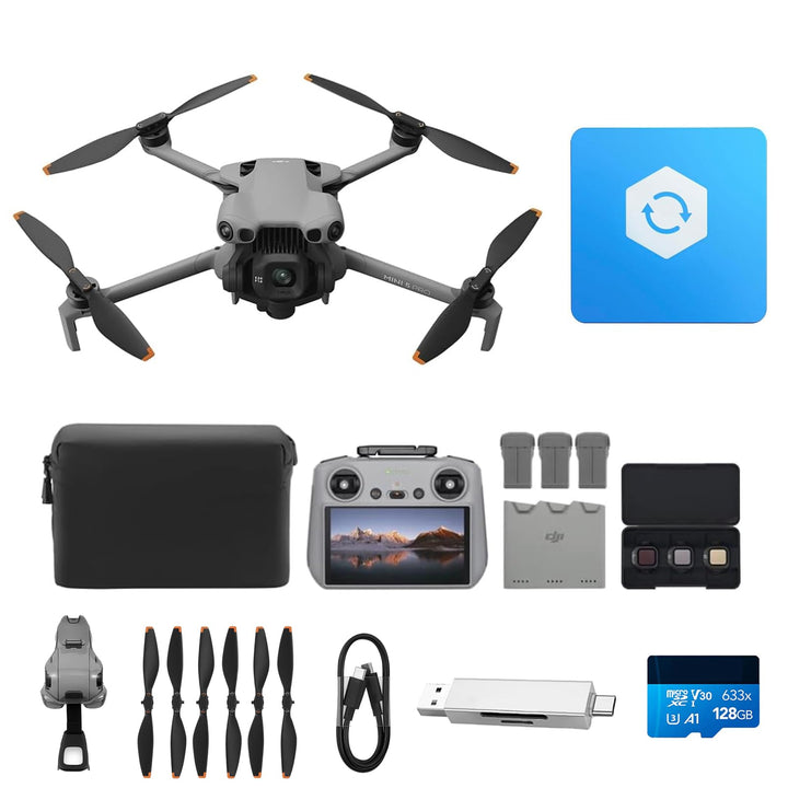 DJI Mini 5 Pro Fly More Combo mit DJI RC 2 und 1 Jahr Care Bundle, 4K Drohne mit Kamera für Anfänger