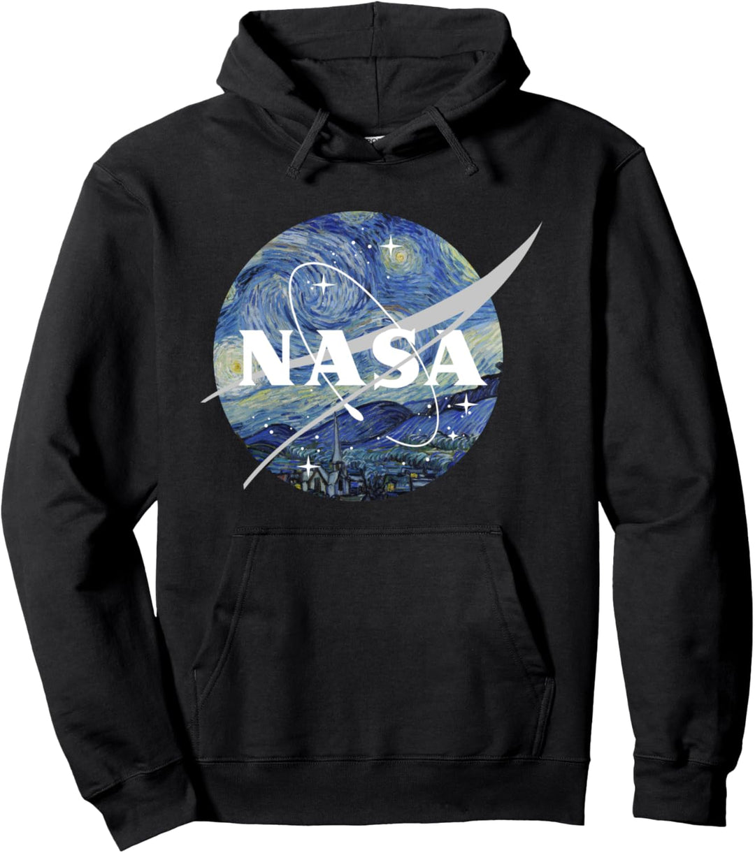 NASA Starry Night Classic Chevron Logo Pullover Hoodie