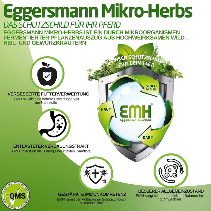 Eggersmann EMH Apfel & Karotten Müsli 15kg - Natürliches Kraftfutter für Pferde - Eiweissreduziertes