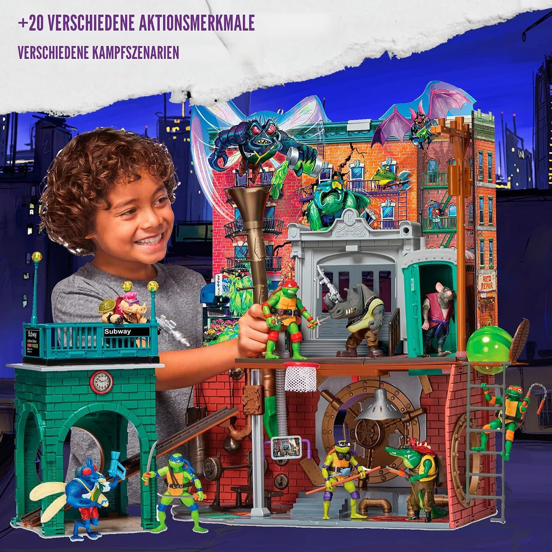 Teenage Mutant Ninja Turtles TU802000 TMNT Quartier Playset, S