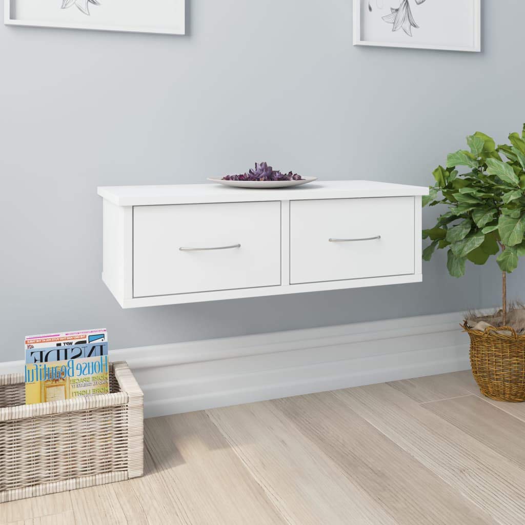 Gecheer Wand-Schubladenregal mit Schubladen Hängeschrank Wandgarderobe Hängeregal Wandregal Hängereg