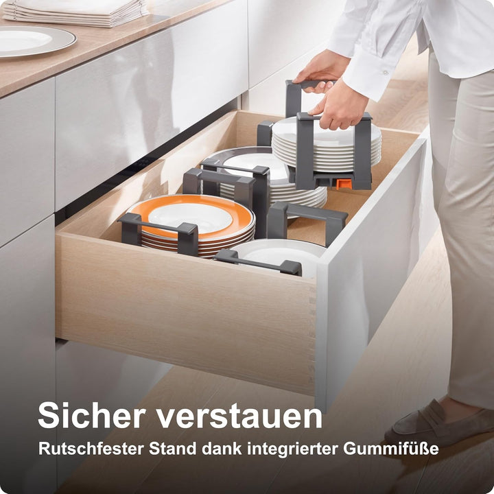 Blum AMBIA-LINE Tellerhalter | verstell- & herausnehmbar | sicheres, übersichtliches Verstauen & ein