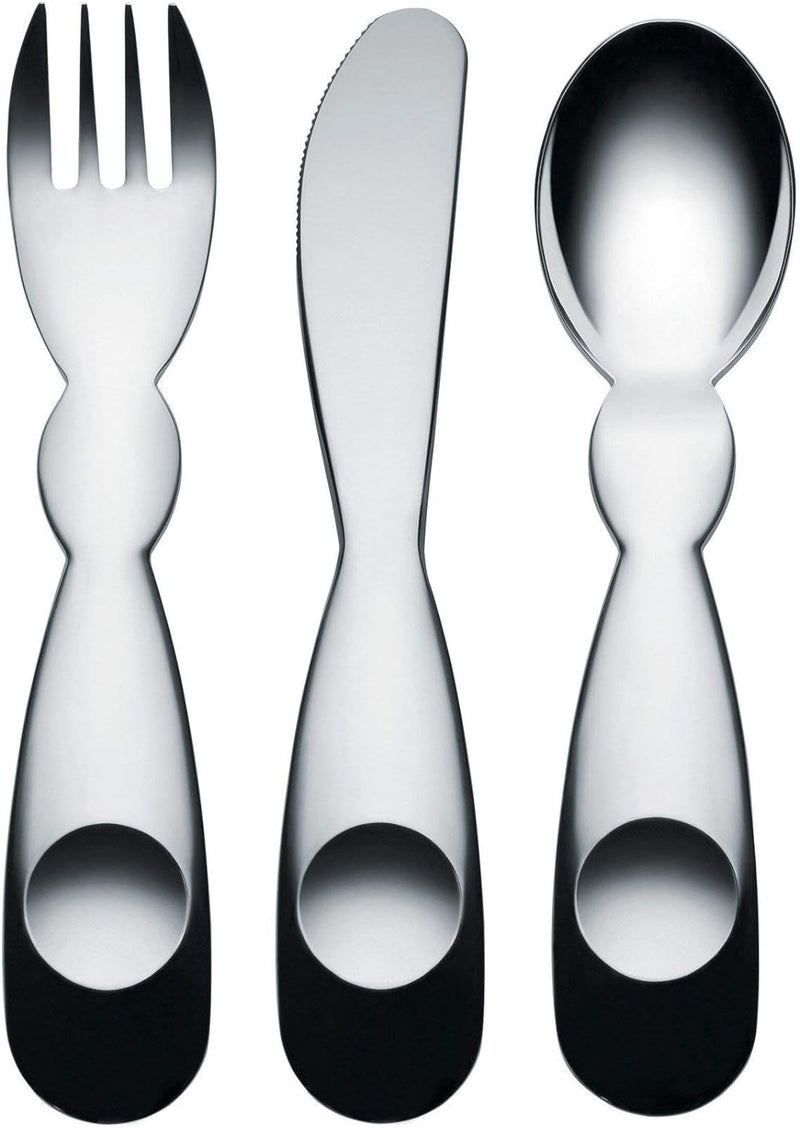 Alessi AM41S3 Kinderbesteckgarnitur, Silber