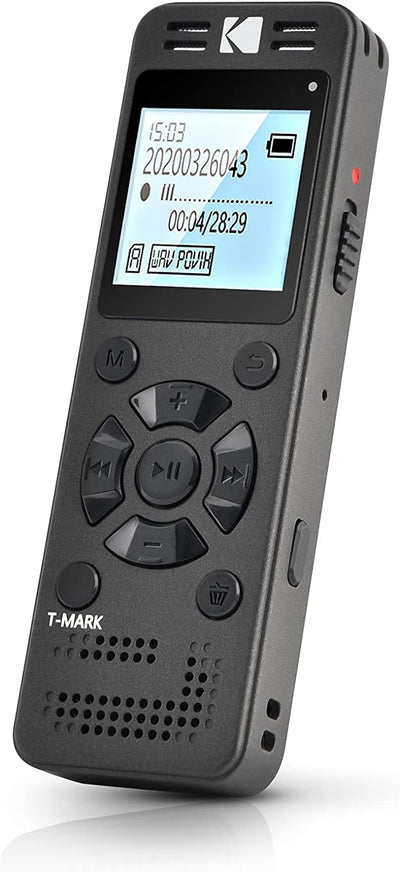 KODAK Hohe Intensität VRC350 digitaler Voice Recorder | Sprachgesteuertes wiederaufladbares Mini Dik