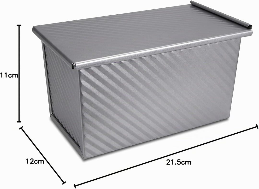 Städter we love baking Toastbrotform mit Deckel, 21,5 x 12 cm, Antihaftbeschichtung, PFAS frei, Temp