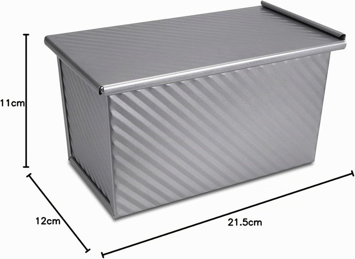 Städter we love baking Toastbrotform mit Deckel, 21,5 x 12 cm, Antihaftbeschichtung, PFAS frei, Temp