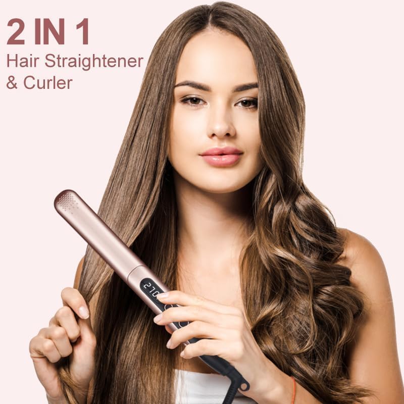 Haarglätter, JAETON Professioneller Keramik Glätteisen Haarglätter zum Glätten, Locken und zum Erzeu