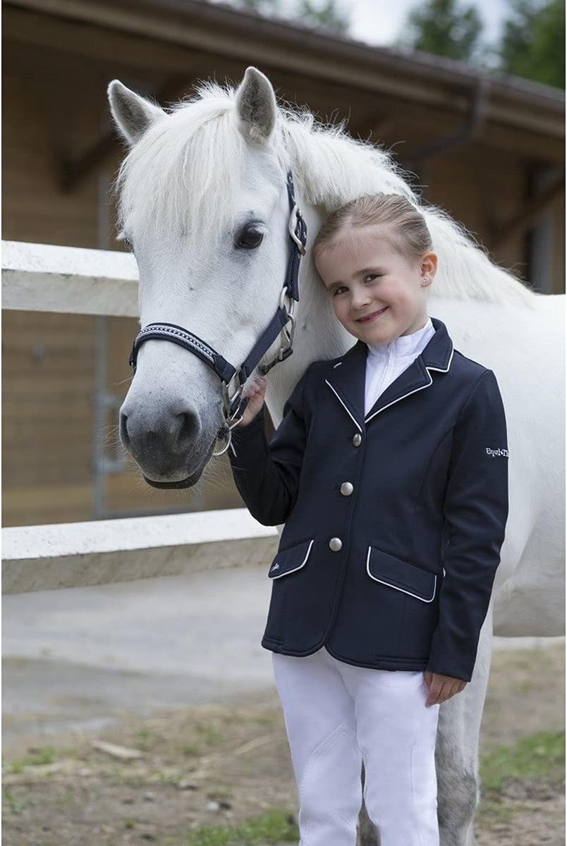 Equi-Thème "Soft Classic Turnierjacke Einheitsgrösse Navy/White Piping, Einheitsgrösse Navy/White Pi