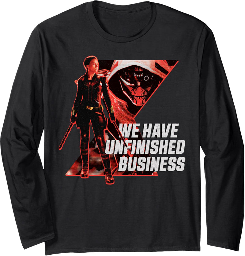 Marvel Black Widow Taskmaster We Have Unfinished Business Langarmshirt
