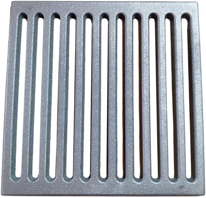 RIF 0037 Gussrost für Kamine, Holzöfen und Feuerstellen 25 x 25 x 1 cm