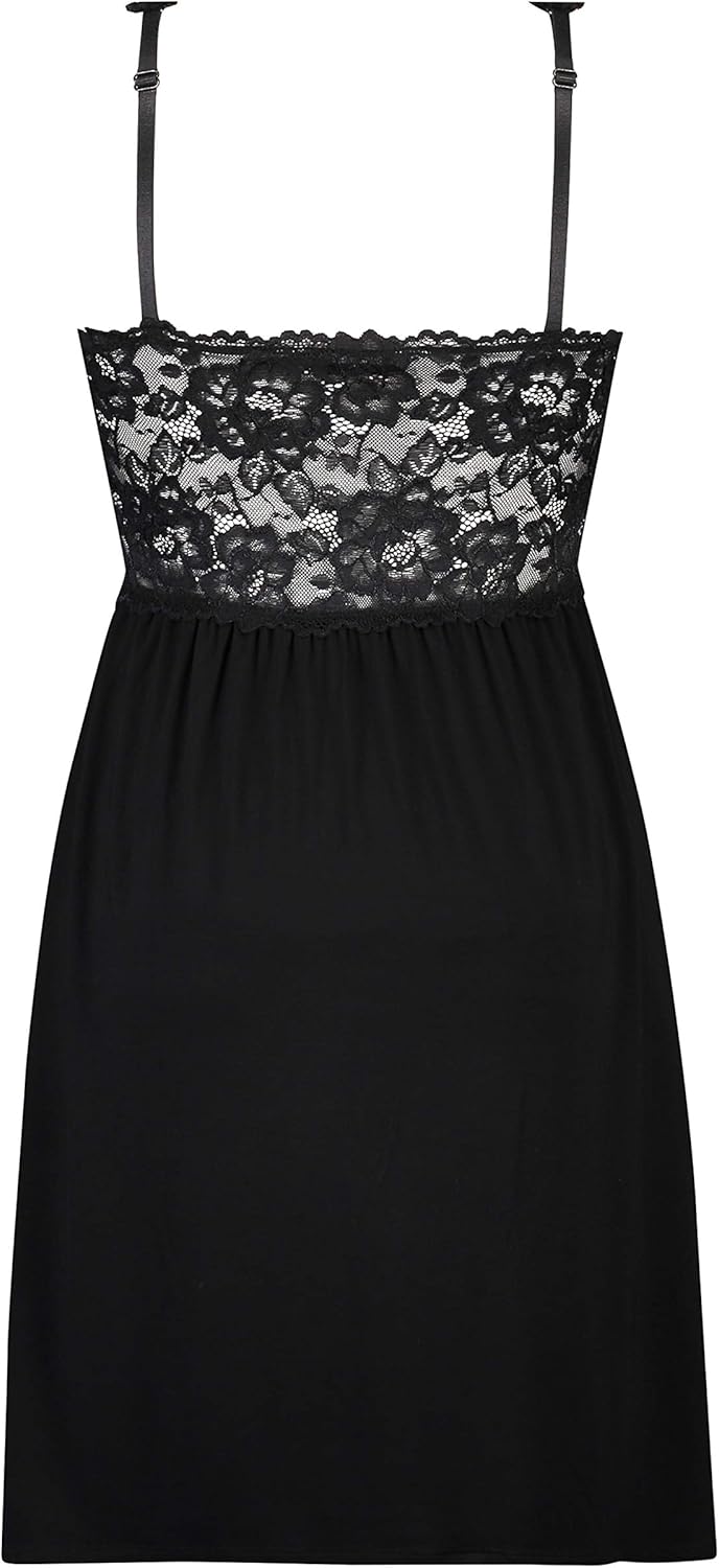 Hunkemöller Slipdress Nora Lace XS Schwarz, XS Schwarz
