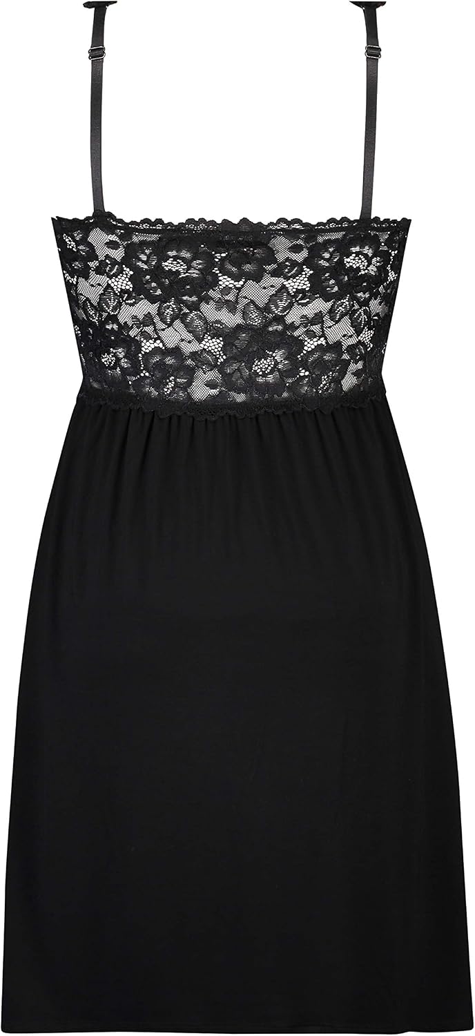 HUNKEMÖLLER Slipdress Nora Lace XXS Schwarz, XXS Schwarz