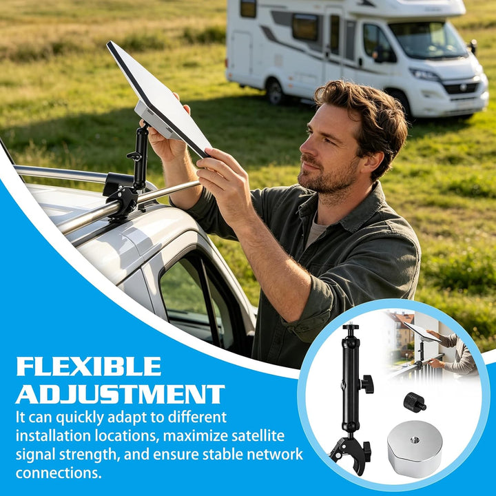 Mini-Stangenklemmenhalterung, Stangenklemmenhalterung Für Satellite Mini Mit 1/4"-20 Gewinde, Verste