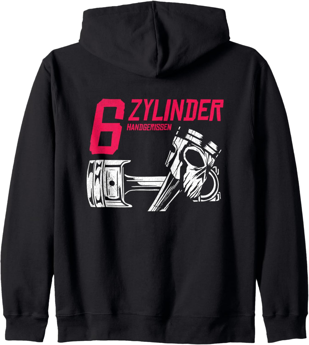 6 Zylinder handgerissen - Autotuner Kapuzenjacke