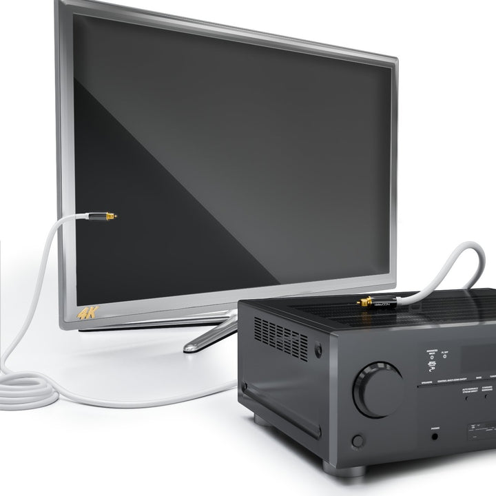 deleyCON 10m Optisches Digital Audio Kabel - S/PDIF - 2x Toslink Stecker - LWL Lichtwellenleiter Kab