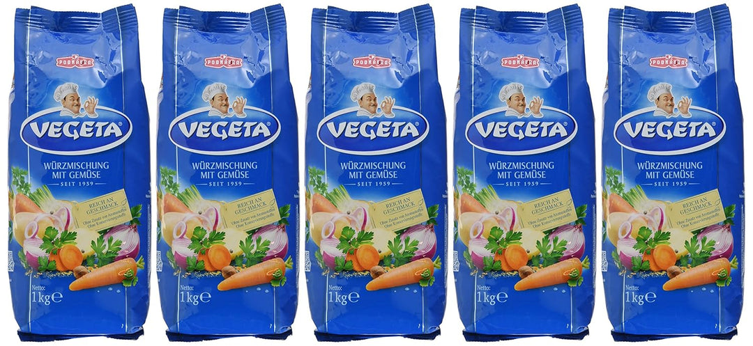 Podravka Vegeta Gewürzmischung, Beutel, 5er Pack (5 x 1 kg), 5923RD