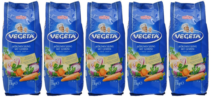 Podravka Vegeta Gewürzmischung, Beutel, 5er Pack (5 x 1 kg), 5923RD