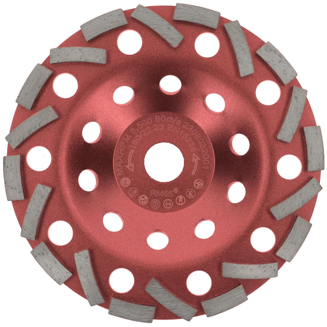 PRODIAMANT Diamant Schleiftopf Extra Speed Beton 180 mm x 22,2 mm Schleifteller für Beton Fliesenkle