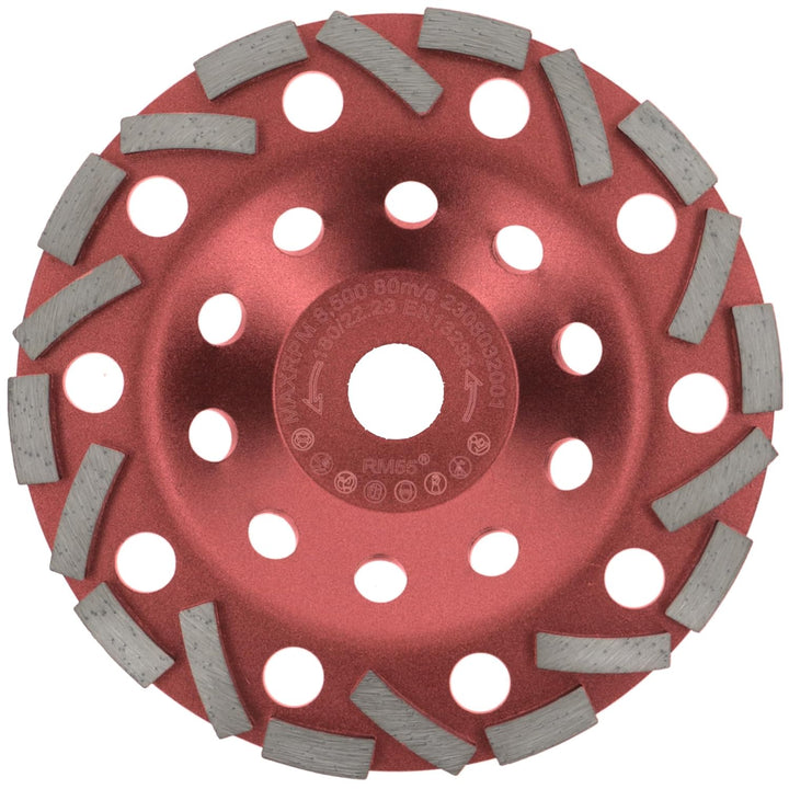 PRODIAMANT Diamant Schleiftopf Extra Speed Beton 180 mm x 22,2 mm Schleifteller für Beton Fliesenkle