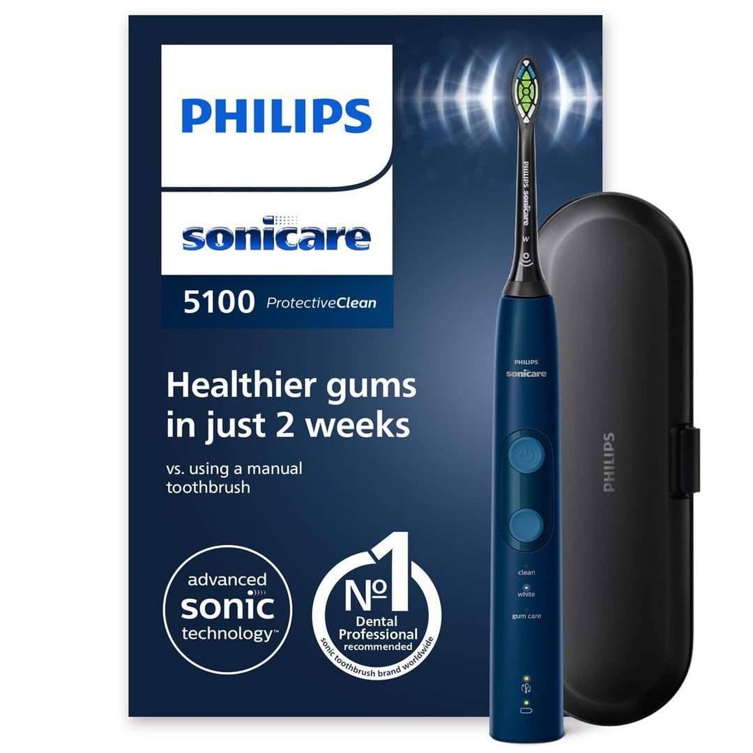 Philips Sonicare ProtectiveClean 5100 elektrische Zahnbürste, Schallzahnbürste mit 3 Putzmodi, Clean