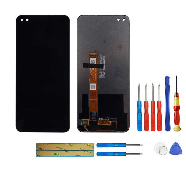swark LCD Kompatibel mit Realme X3 RMX2142, RMX2081, RMX2085 (Schwarz ohne Rahmen) LCD Display Touch