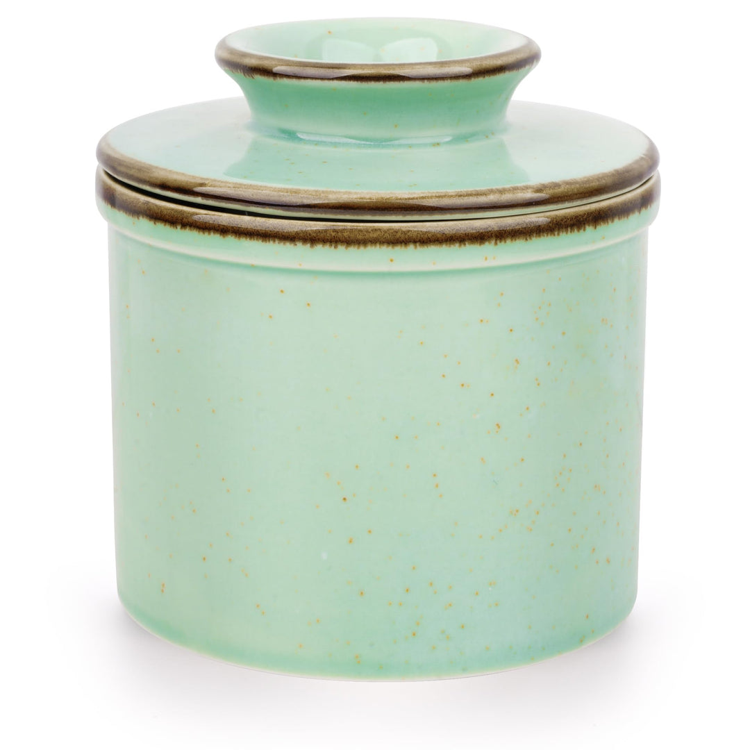 Jersinwei Französische Butterdose, butterdose wassergekühlt mit Wasserlinie, keramische butterglocke