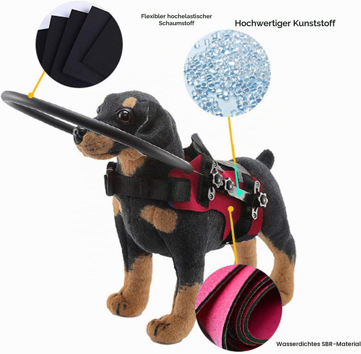 Blindenhundegeschirr, einfach zu befestigender, Einstellbarer Blindenhund-Stossstangenschutz, schaff