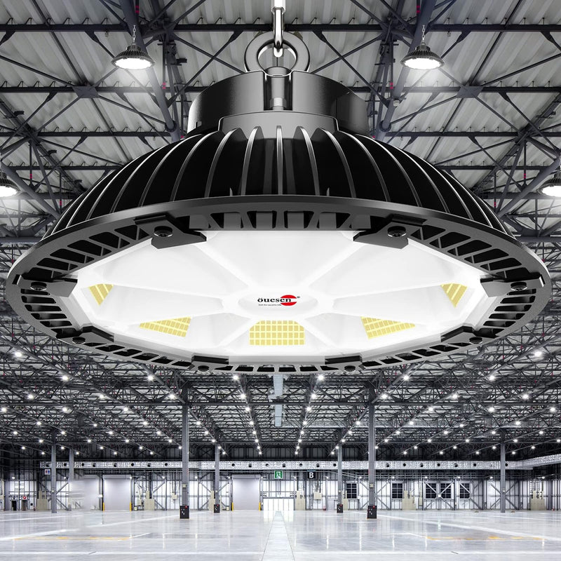 LED Hallenbeleuchtung 200W, Hallenstrahler LED 28000LM, IP65 Wasserdicht UFO Hallenleuchte, Industri