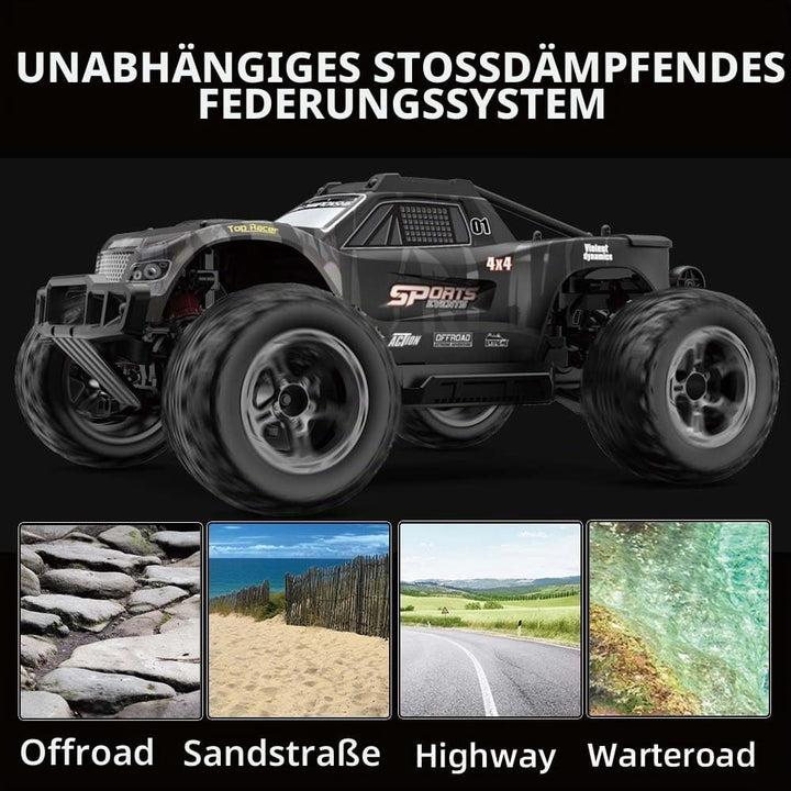 X-Verse KF10 1:10 Ferngesteuertes Auto für Erwachsene, 4WD 50KM/H Wasserdichtes RC Auto mit Hochgesc