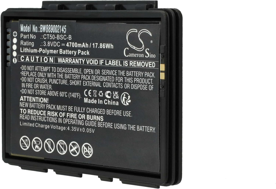 vhbw Akku kompatibel mit Honeywell Dolphin CT65, CT60 Mobilcomputer PDA Scanner (4700 mAh, 3,8 V, Li