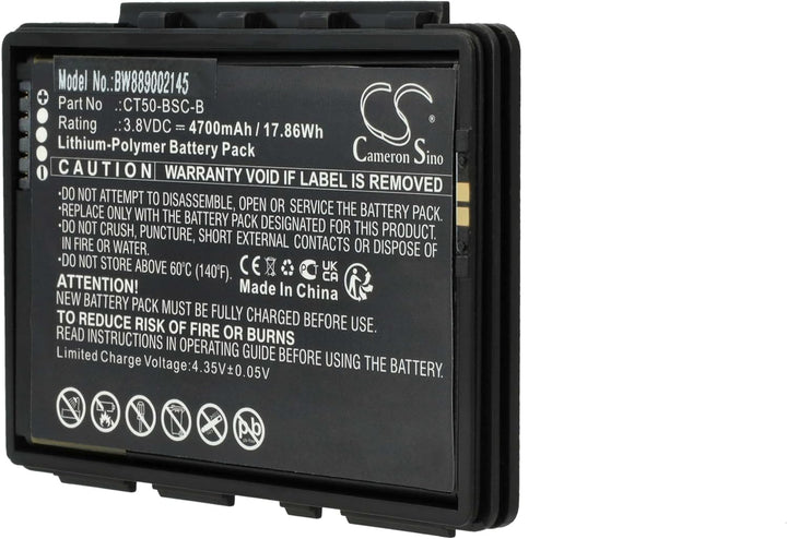 vhbw Akku kompatibel mit Honeywell Dolphin CT65, CT60 Mobilcomputer PDA Scanner (4700 mAh, 3,8 V, Li