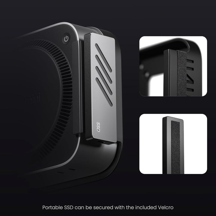 Fasgear ABS Plastik VESA Halterung für Mac-mini M4 /Pro 2024,Halterung Unter Schreibtisch ohne Bohre