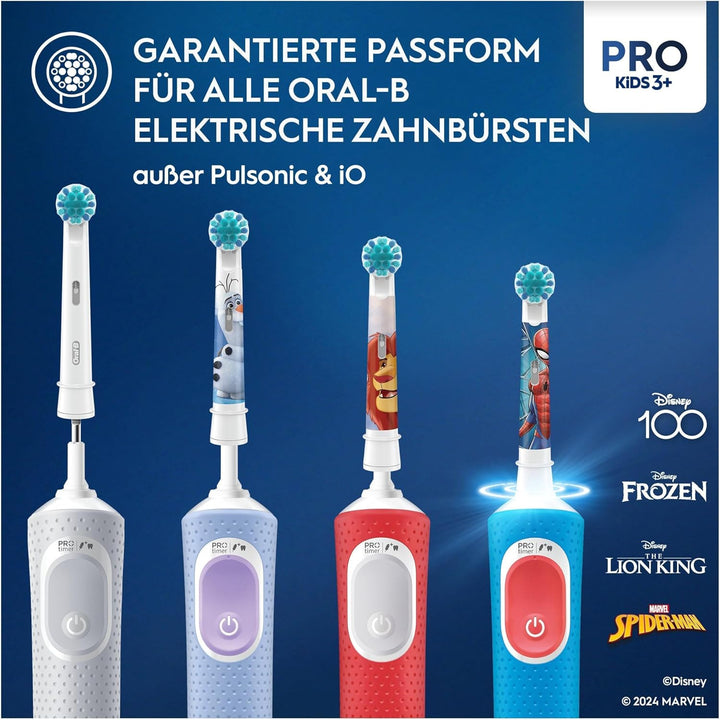 Oral-B Pro Kids König der Löwen Aufsteckbürsten für elektrische Zahnbürste, 8 Stück, extra weiche Bo