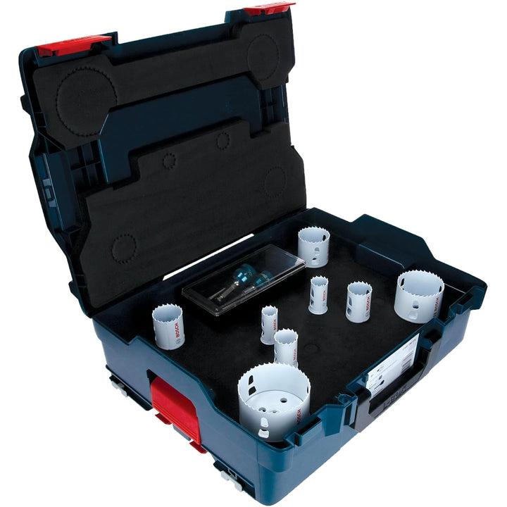 Bosch Professional 11 tlg. Lochsäge Progressor for Wood & Metal Set (für Holz und Metall, Ø 22-83 mm
